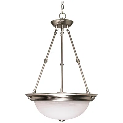 Nuvo Lighting 3 Light; 15 In.; Pendant; Alabaster Glass