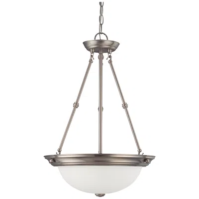 Nuvo Lighting 3 Light; 15 In.; Pendant With Frosted White Glass