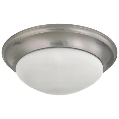 Nuvo Lighting 3 Light; 17 In.; Flush Mount Twist And Lock With Frosted White Glass
