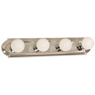 Nuvo Lighting 4 Light; 24 In.; Vanity; Racetrack Style In Multi