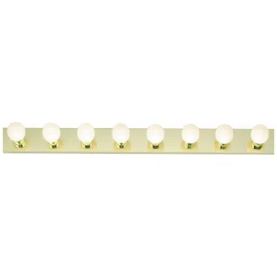 Nuvo Lighting 48" Wide Polished Brass 8 Light Vanity Strip