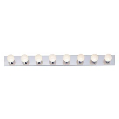 Nuvo Lighting 48" Wide Polished Chrome 8 Light Vanity Strip