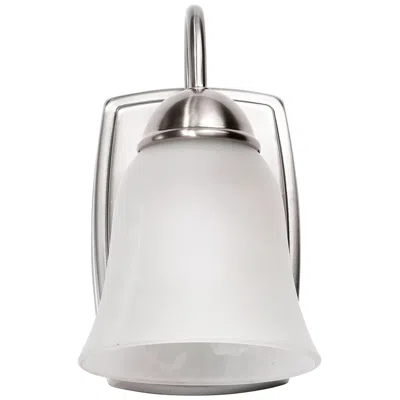 Nuvo Lighting 8 Watt; Led 1 Light Vanity; 3000k; Brushed Nickel W/ Alabaster Glass