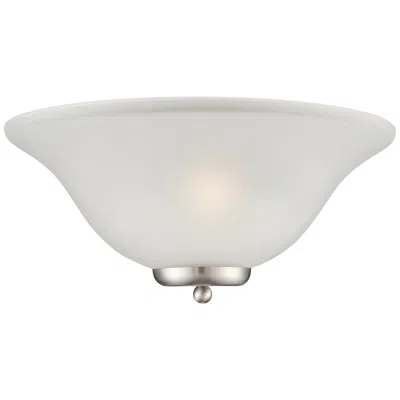 Nuvo Lighting Ballerina; 1 Light; Wall Sconce; Brushed Nickel With Frosted Glass