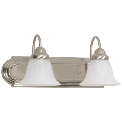 Nuvo Lighting Ballerina; 2 Light; 18 In.; Vanity With Alabaster Glass Bell Shades
