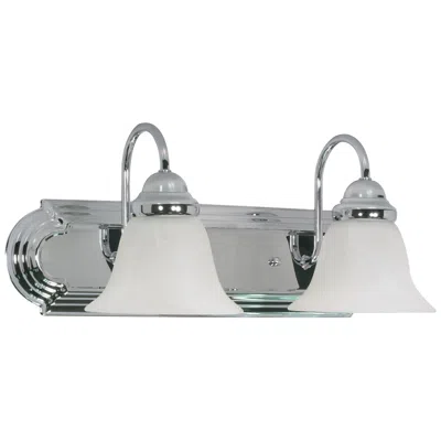 Nuvo Lighting Ballerina; 2 Light; 18 In.; Vanity With Alabaster Glass Bell Shades