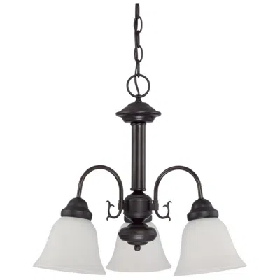 Nuvo Lighting Ballerina; 3 Light; 20 In.; Chandelier With Frosted White Glass