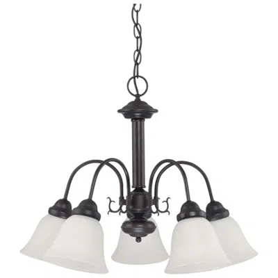 Nuvo Lighting Ballerina; 5 Light; 24 In.; Chandelier With Frosted White Glass