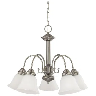 Nuvo Lighting Ballerina; 5 Light; 24 In.; Chandelier With Frosted White Glass