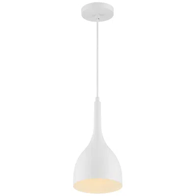 Nuvo Lighting Bellcap; 1 Light; Small Pendant Fixture; Matte White Finish