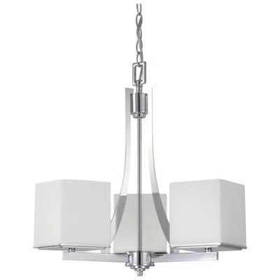 Nuvo Lighting Bento 20 1/4" Wide Polished Chrome 3-light Chandelier
