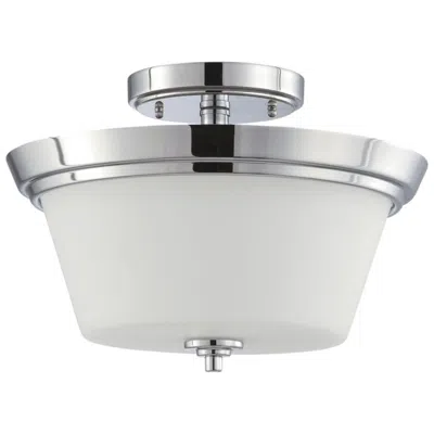 Nuvo Lighting Bento; 3 Light; Semi-flush Fixture With Satin White Glass