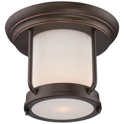Nuvo Lighting Bethany 10" Wide Mahogany Bronze Led Outdoor Ceiling Light