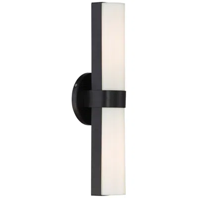 Nuvo Lighting Bond; Double Led Vanity; 17.5 In; Aged Bronze Finish; White Acrylic Lens