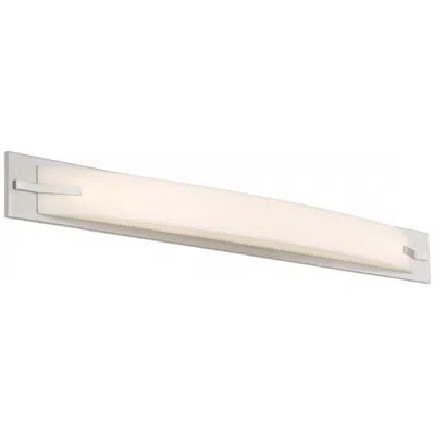Nuvo Lighting Bow Led 43 In.; Vanity Fixture; Brushed Nickel Finish In White