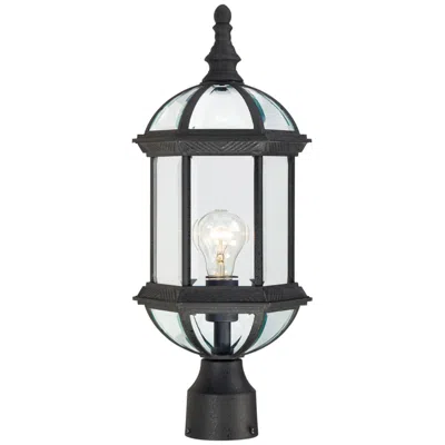 Nuvo Lighting Boxwood; 1 Light; 19 In.; Outdoor Post With Clear Beveled Glass