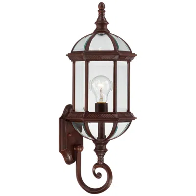 Nuvo Lighting Boxwood 22" High Bronze Outdoor Lantern Wall Light