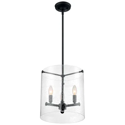 Nuvo Lighting Bransel 11 3/4" Wide Matte Black 3-light Mini Pendant
