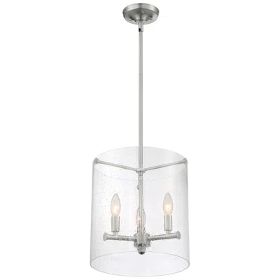 Nuvo Lighting Bransel; 3 Light; Pendant Fixture; Brushed Nickel Finish