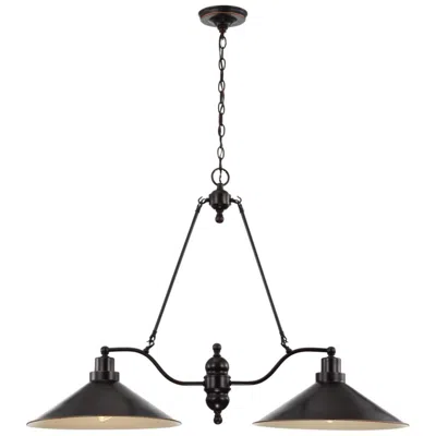 Nuvo Lighting Bridgeview 40" Wide Bronze 2 Light Island Pendant