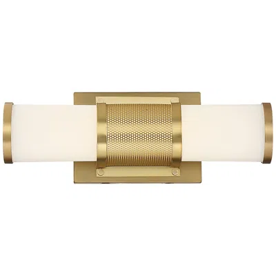 Nuvo Lighting Caper; Led Vanity; Brushed Brass With Frosted Lens In Gold