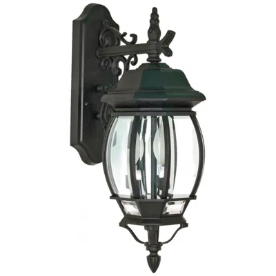 Nuvo Lighting Central Park 22 3/4" High Black 3-light Outdoor Wall Light