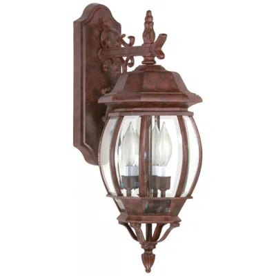 Nuvo Lighting Central Park 22 3/4"h Old Bronze 3-light Outdoor Wall Light