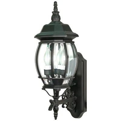 Nuvo Lighting Central Park; 3 Light; 22 In.; Wall Lantern With Clear Beveled Glass