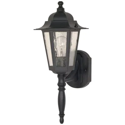 Nuvo Lighting Cornerstone; 1 Light; 18 In.; Wall Lantern With Clear Seed Glass