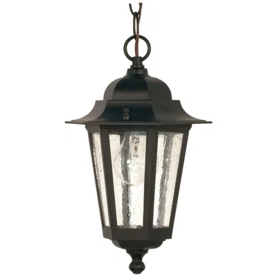 Nuvo Lighting Cornerstone 13" Seeded Glass Outdoor Hanging Lantern