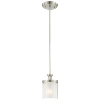 Nuvo Lighting Decker; 1 Light; Mini Pendant With Clear And Frosted Glass