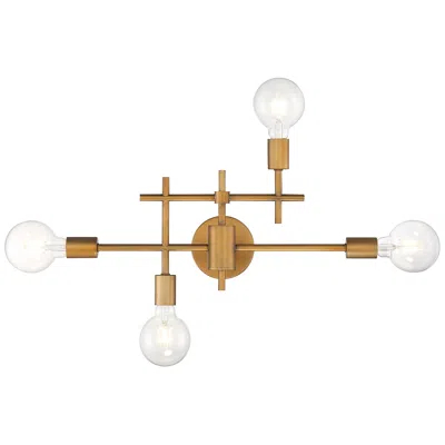 Nuvo Lighting Delphi 22 1/2" High Aged Gold 4-light Bath Light