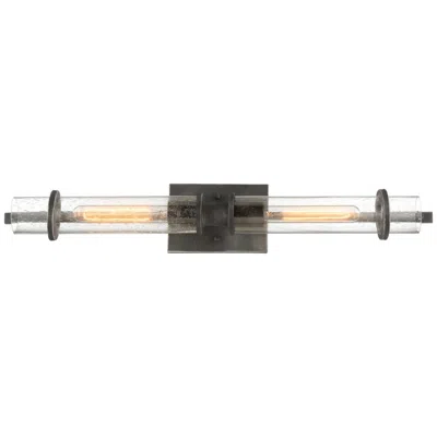 Nuvo Lighting Donzi; 2 Light; Vanity Fixture; Iron Black Finish