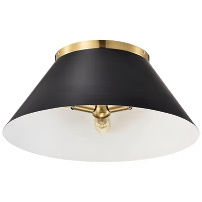 Nuvo Lighting Dover 20" Wide Vintage Brass 3-light Ceiling Light