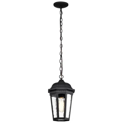 Nuvo Lighting East River Outdoor Hanging Lantern; 1 Light; Matte Black Finish