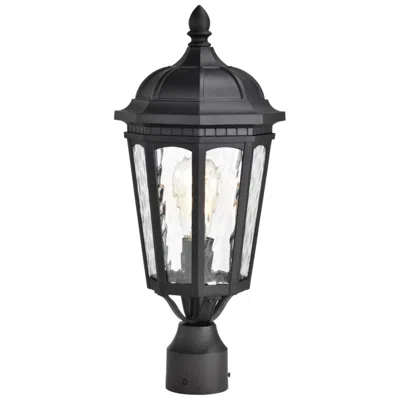Nuvo Lighting East River Outdoor Post Lantern; 1 Light; Matte Black Finish