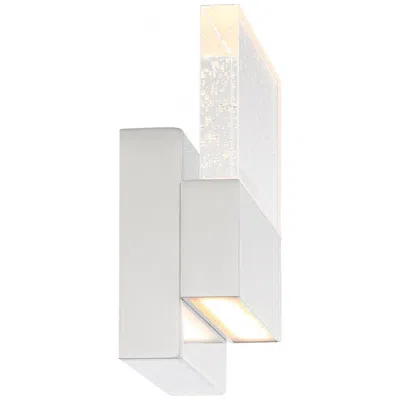 Nuvo Lighting Ellusion; Led Wall Sconce; 15w; Polished Nickel Finish With Seeded Glass