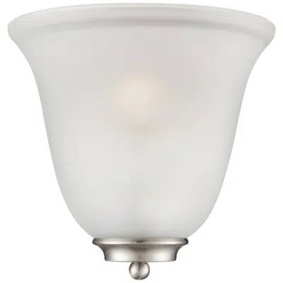 Nuvo Lighting Empire; 1 Light; Wall Sconce; Brushed Nickel With Frosted Glass