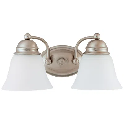 Nuvo Lighting Empire; 2 Light; 15 In.; Vanity With Frosted White Glass