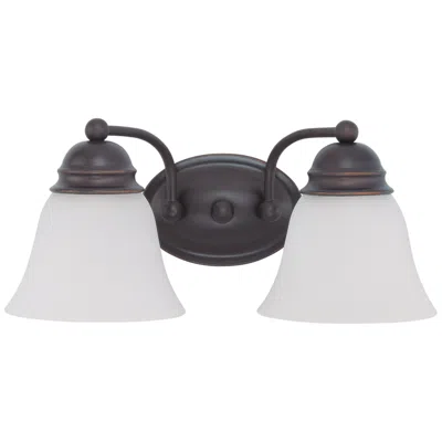 Nuvo Lighting Empire; 2 Light; 15 In.; Vanity With Frosted White Glass
