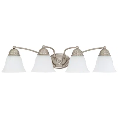 Nuvo Lighting Empire; 4 Light; 29 In.; Vanity With Frosted White Glass