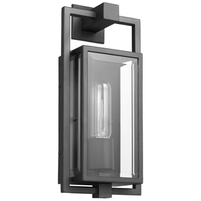 Nuvo Lighting Exhibit 14" High Matte Black Outdoor Lantern Wall Light