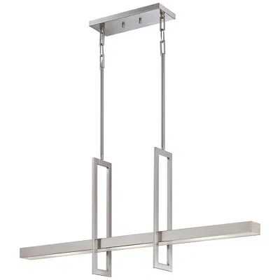 Nuvo Lighting Frame 36" Wide Brushed Nickel Led Pendant Light