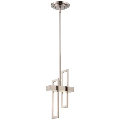 Nuvo Lighting Frame 5 3/4" Wide Brushed Nickel Led Mini Pendant Light