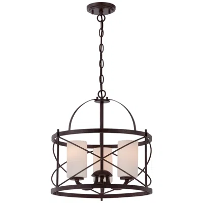 Nuvo Lighting Ginger; 3 Light; Pendant With Etched Opal Glass