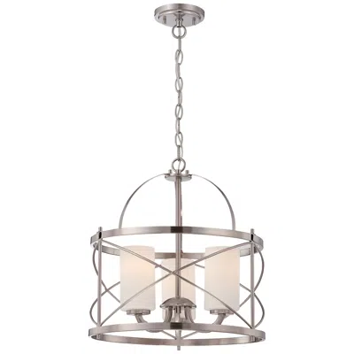 Nuvo Lighting Ginger; 3 Light; Pendant With Etched Opal Glass