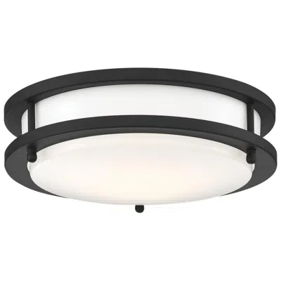 Nuvo Lighting Glamour Led 10 Inch; Flush Mount Fixture; Black Finish; Cct Selectable