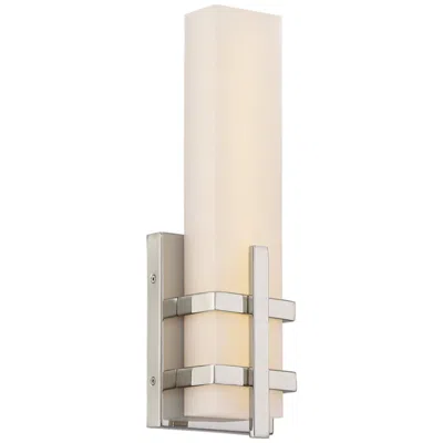 Nuvo Lighting Grill; Single Led Wall Sconce; Polished Nickel Finish