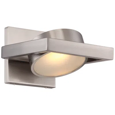 Nuvo Lighting Hawk 5" High Modern Brushed Nickel Metal Led Wall Sconce