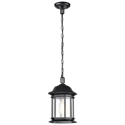 Nuvo Lighting Hopkins Outdoor Hanging Lantern; 1 Light; Matte Black Finish